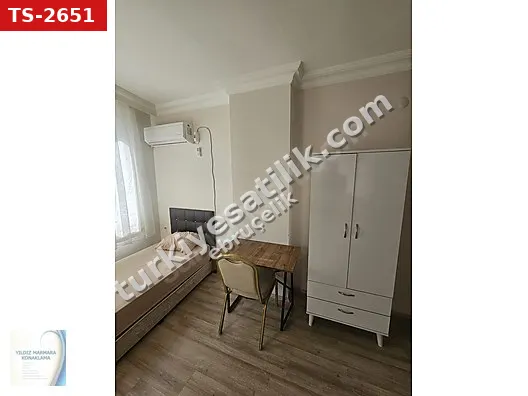 WC- BANYOLU MUTFAKLI KLİMALI EŞYALI STÜDYO