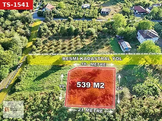 GÜRKAN GAYRİMENKUL AKOVA MAHALLESİNDE SATILIK 539 M2 ARSA