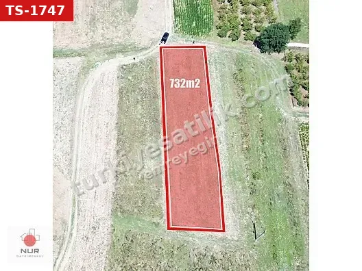 NUR GAYRİMENKUL'DEN KARATOPRAK MAH 732m2 SATILIK TARLA